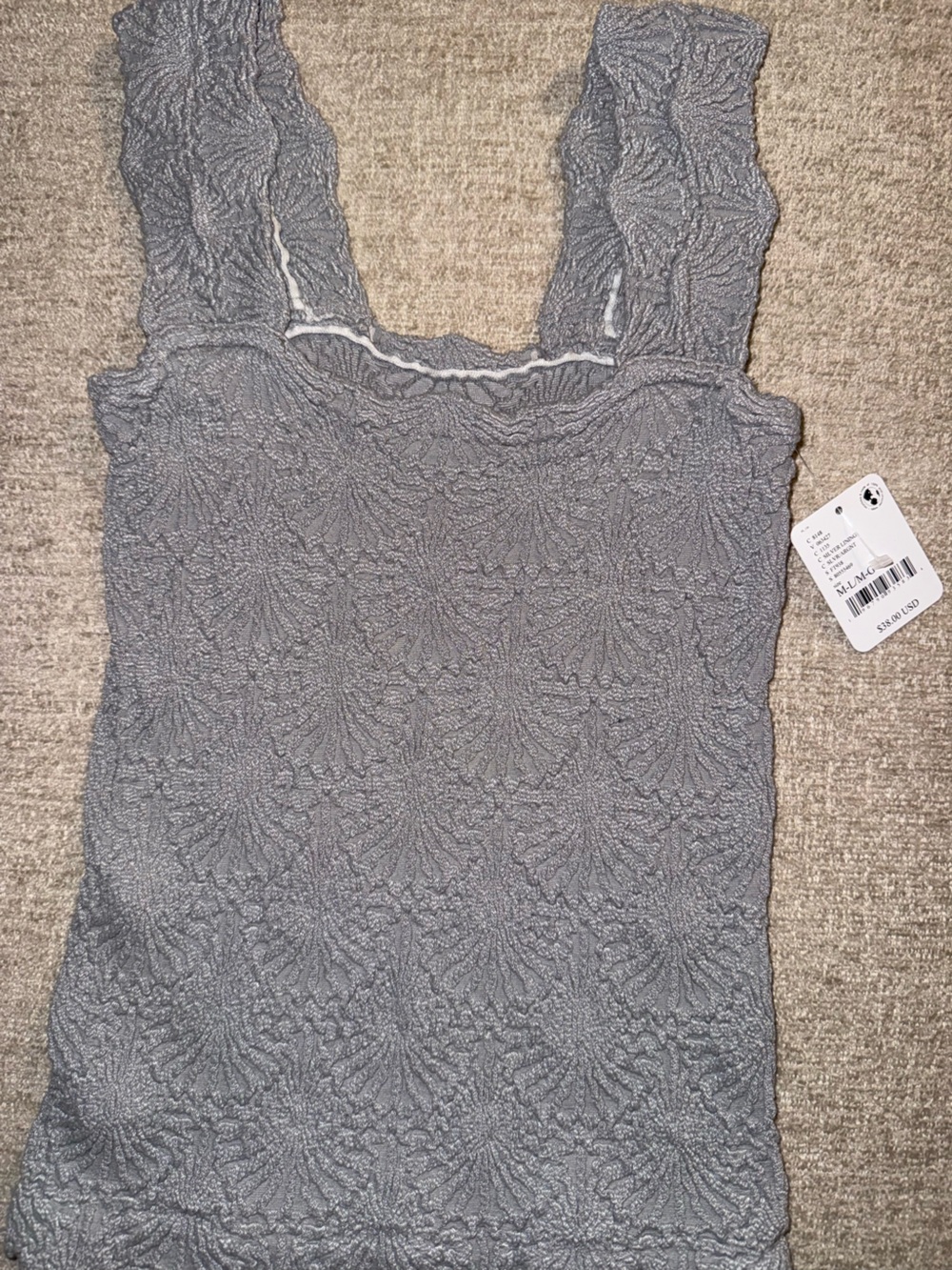 Free People Crotchet Tank NWT